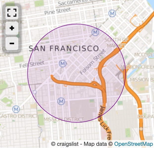 Map of Castro / Upper Market